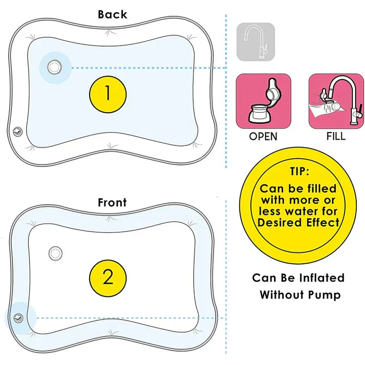 Inflatable Water Tummy Time Mat for Babies β Sensory Play