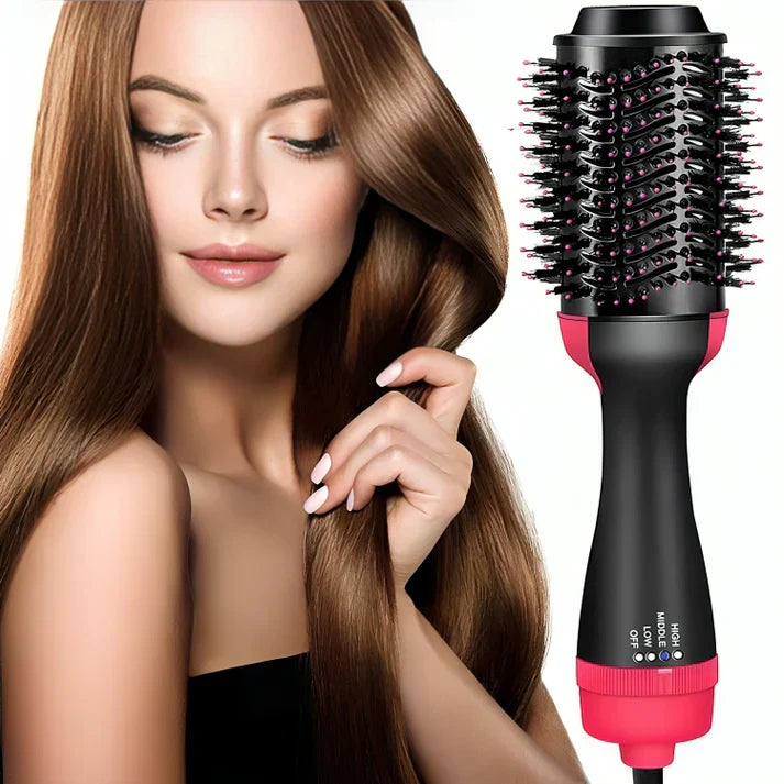 3-in-1 Hair Dryer Brush β Straightener & Curler Comb Styler