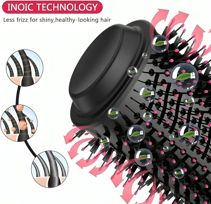 3-in-1 Hair Dryer Brush β Straightener & Curler Comb Styler
