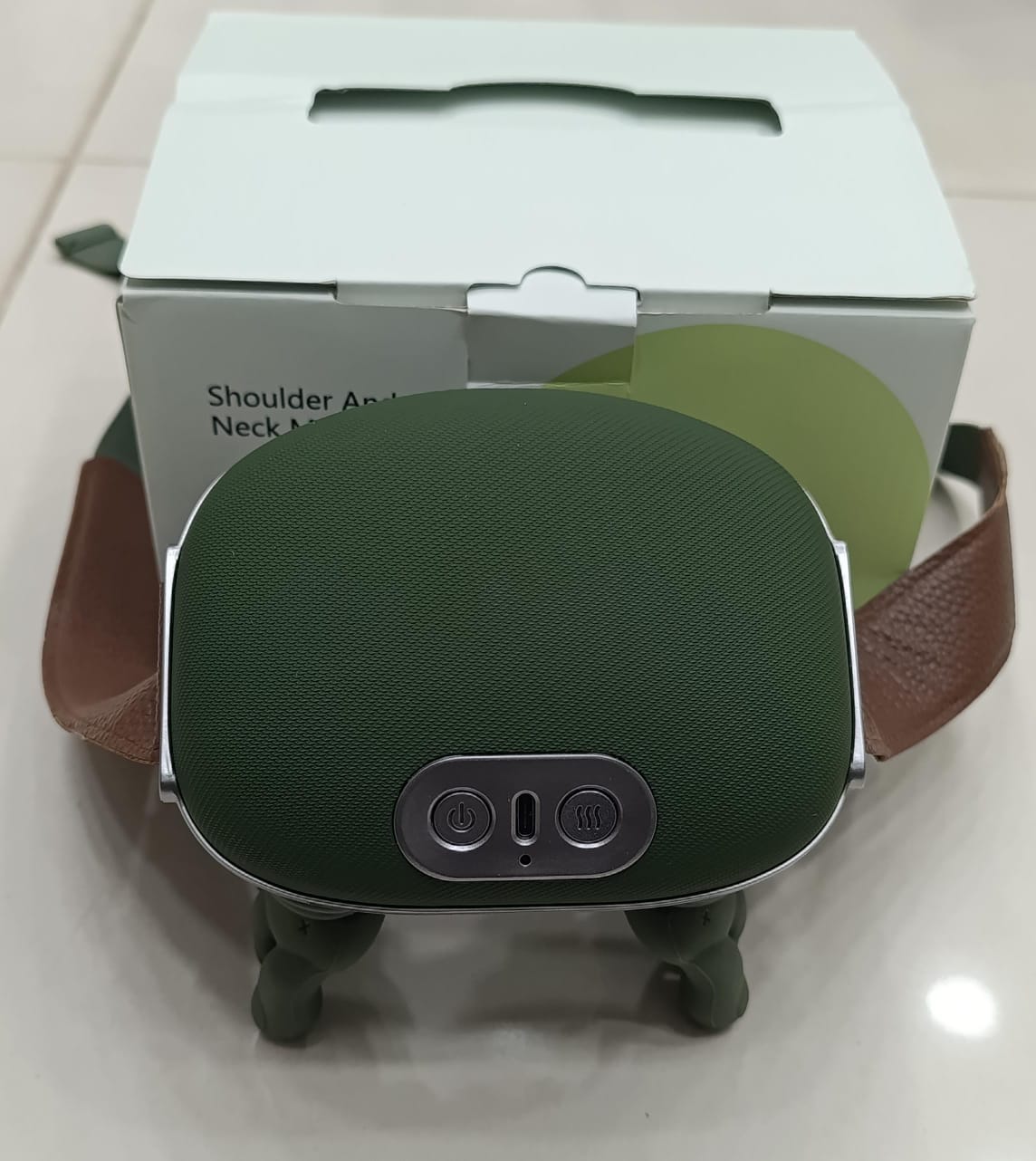 Smart Heated Neck & Shoulder Massager 4D Deep Tissue Kneading for Pain Relief & Relaxation